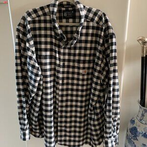 Carhartt Rugged Flex Relaxed Fit Long Sleeve Button Plaid